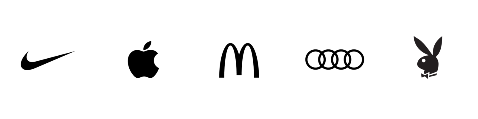 nike, apple, mac donald, audi, playboy